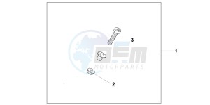 XL650V TRANSALP drawing TOPBOX COLLAR SET