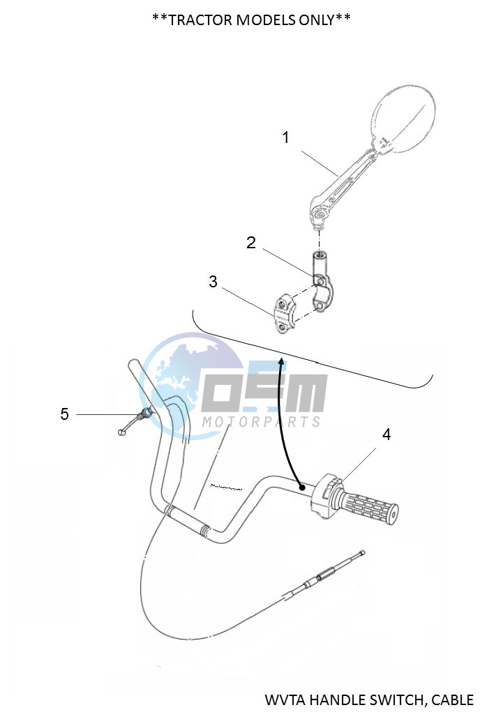 WVTA HANDLE SWITCH, CABLE