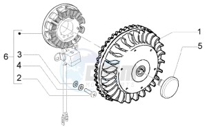 PX 150 E U.S.A. drawing Flywheel magneto