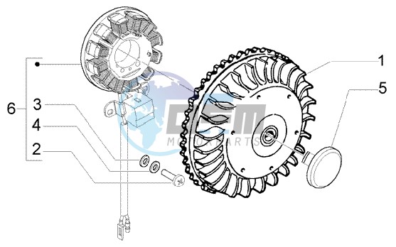 Flywheel magneto