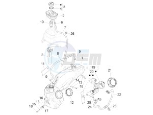 Liberty 150 iGET 4T 3V ie ABS (NAFTA) drawing Fuel tank