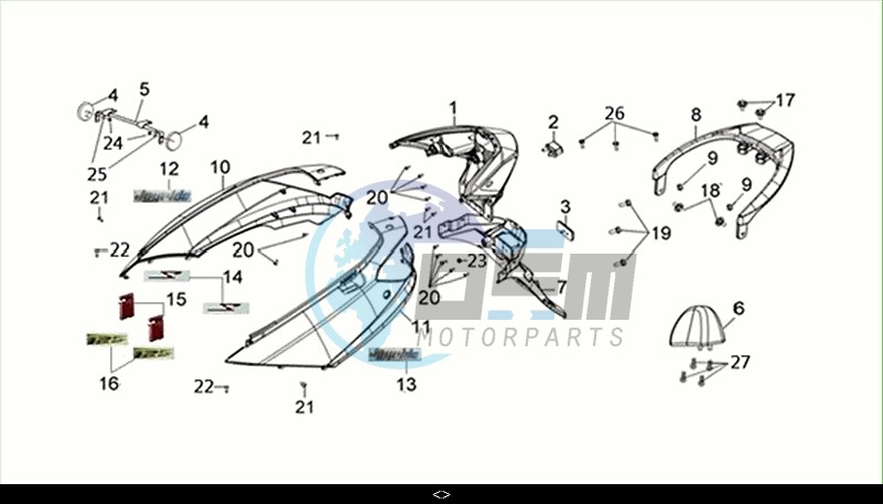 BODY COVER-TAIL LIGHT-RR. CARRIER