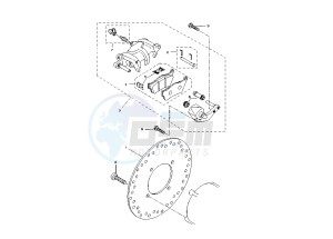 XC VERSITY 300 drawing REAR BRAKE CALIPER