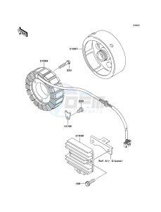 KLF250 KLF250A7F EU GB drawing Generator