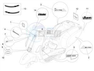 SPRINT 125 4T 3V IGET E2 ABS (APAC) drawing Plates - Emblems