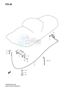 AN400 (E2) Burgman drawing SEAT SUPPORT BRACKET