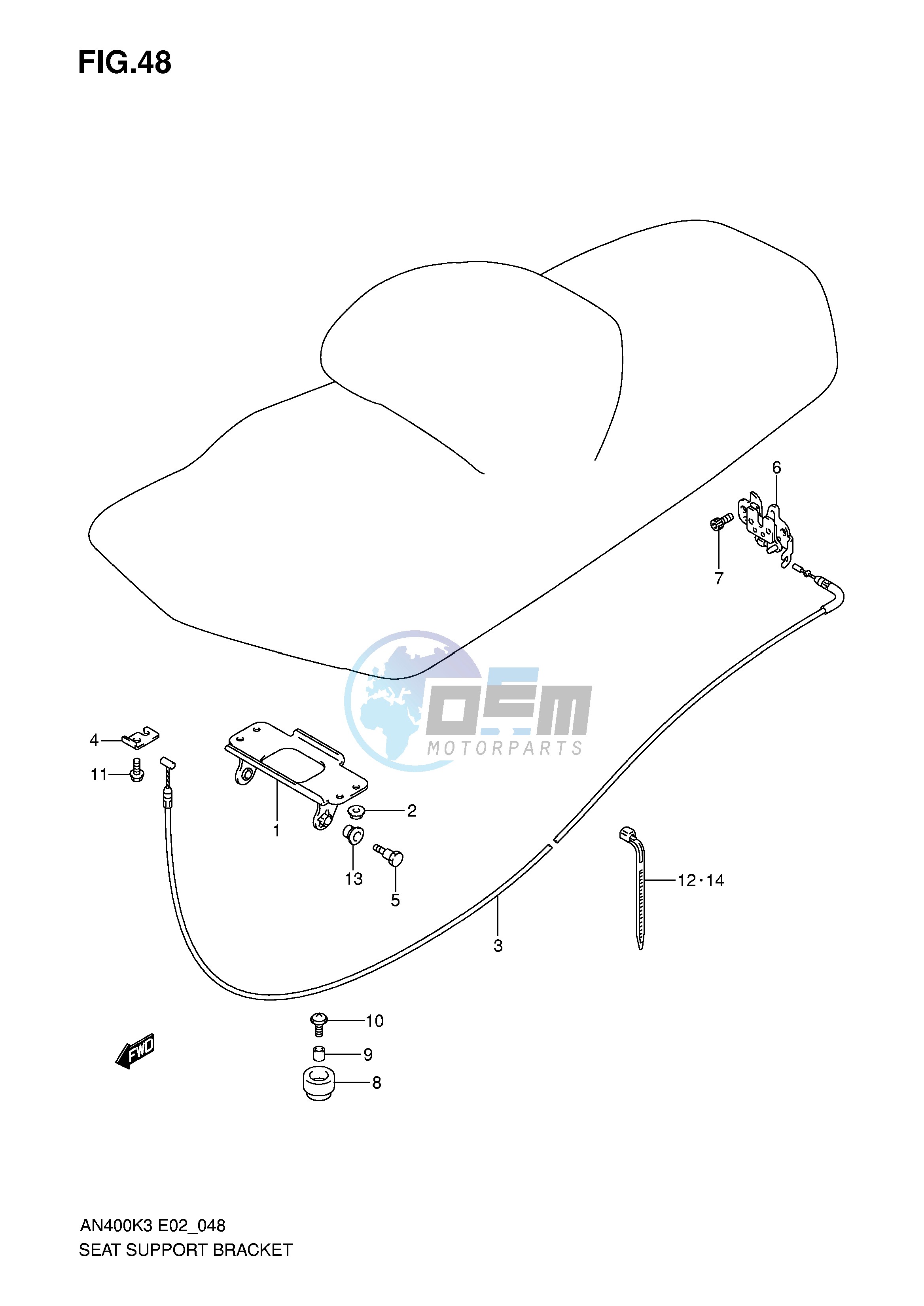 SEAT SUPPORT BRACKET