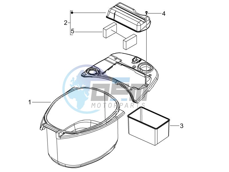 Helmet housing - Undersaddle