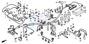 CB900F CB900 HORNET drawing WIRE HARNESS