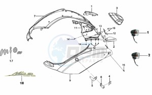 MIO 50 drawing COWLING / TAIL LIGHT