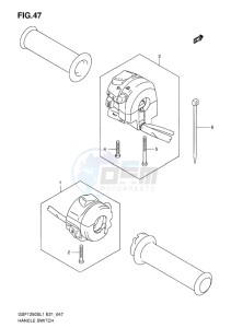 GSF-1250S BANDIT EU drawing HANDLE SWITCH