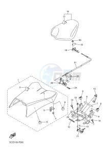 FZ1-S FZ1 FAZER 1000 (1CAK 1CAL) drawing SEAT