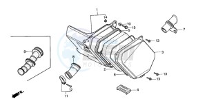 NSR50S drawing AIR CLEANER