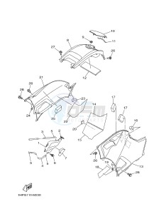 YFM550FWA YFM5FGD GRIZZLY 550 (1NP8) drawing SIDE COVER