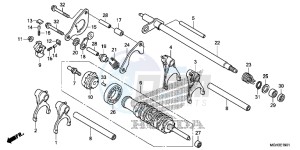 VFR1200XDC drawing GEARSHIFT DRUM (VFR1200XD)