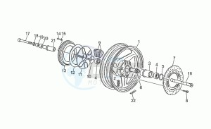 Sport 1100 Iniezione Iniezione drawing Rear wheel