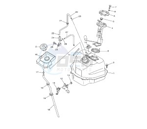 XP T-MAX BLACK MAX-NIGHT MAX 500 drawing FUEL TANK