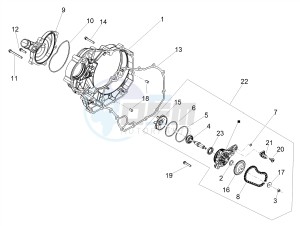 SHIVER 900 E4 ABS NAVI (APAC) drawing Water pump