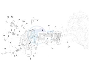 GTS 150 4T 3V IE ABS E4 (EMEA) drawing Head unit - Valve