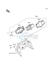 VERSYS KLE650CEF XX (EU ME A(FRICA) drawing Meter(s)