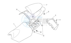 SR 50 IE-Carburatore 50 drawing Saddle - Handle