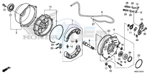 TRX420FE1F TRX420 Europe Direct - (ED) drawing REAR BRAKE PANEL