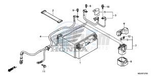 VFR1200XC drawing BATTERY