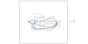 CB1000R9 France - (F / CMF) drawing SEAT ASS*PRD/PBK*