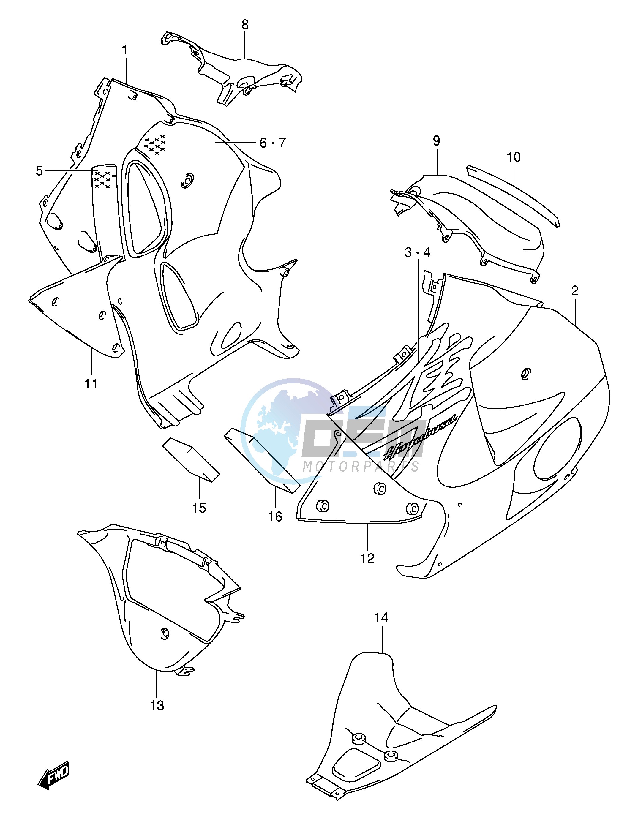 UNDER COWLING (MODEL X)