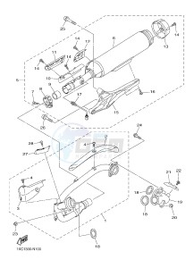 XVS950CU XV950R XV950 R-SPEC (2DE1) drawing EXHAUST