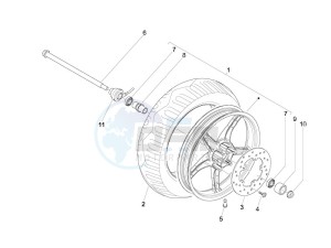 Liberty 50 4T PTT 2009-2017 drawing Front wheel