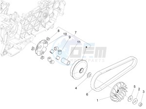 150 4T 3V ie Primavera (EMEA, LATAM) EQR) drawing Driving pulley