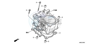 TRX680FAG Wave 110 - AFS110 UK - (E) drawing CYLINDER