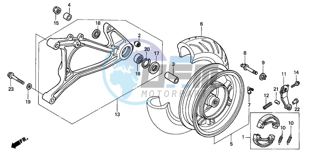 REAR WHEEL/SWINGARM