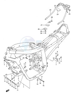 GSX-R750 (E28) drawing FRAME