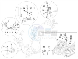 LIBERTY 125 4T E4 POSTE (EMEA) drawing Voltage Regulators - Electronic Control Units (ecu) - H.T. Coil