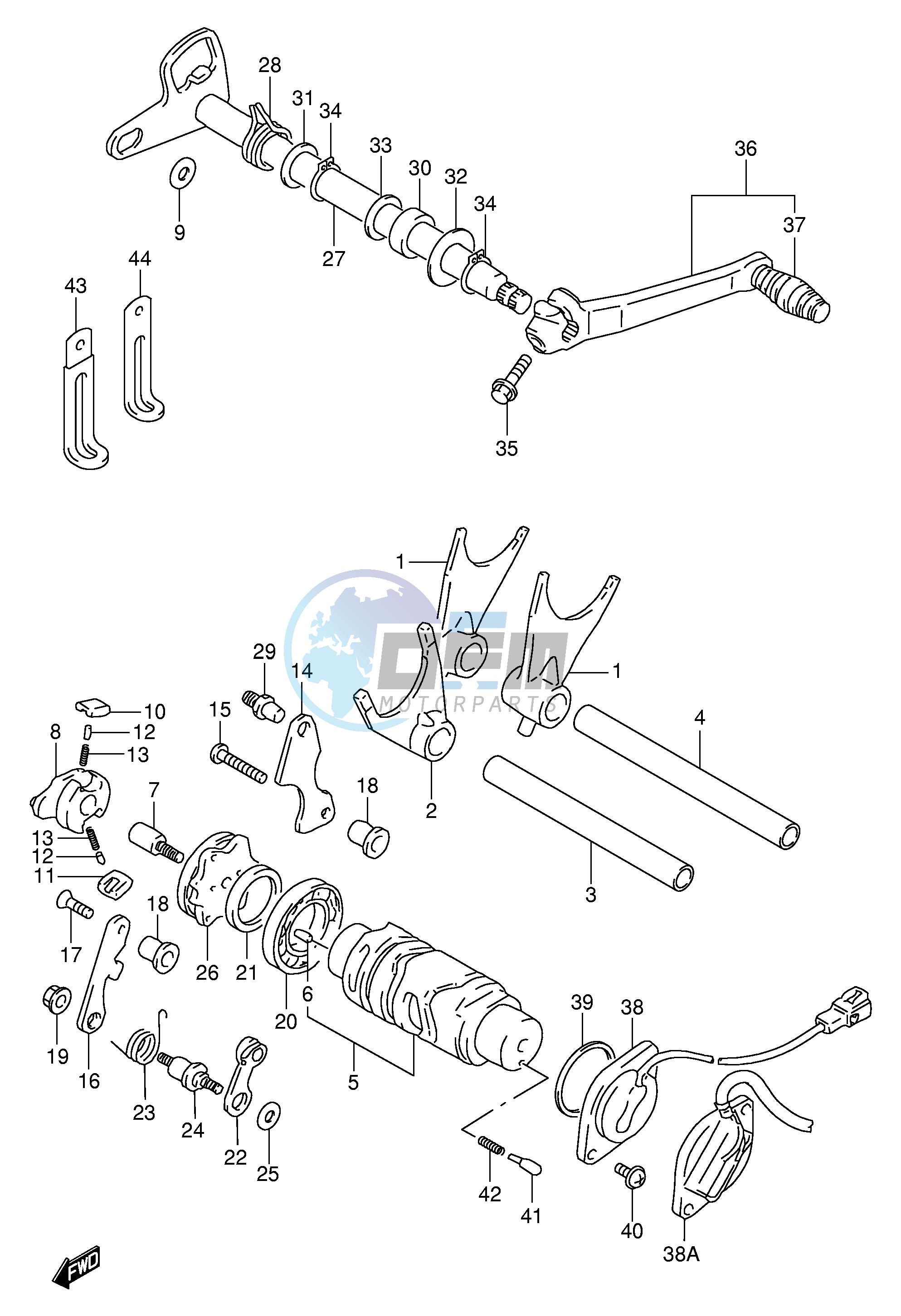 GEAR SHIFTING (MODEL T V W)