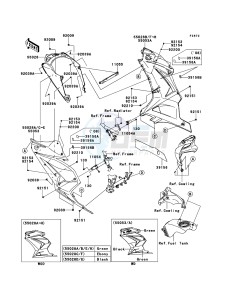 NINJA_250R EX250K9FA GB XX (EU ME A(FRICA) drawing Cowling Lowers