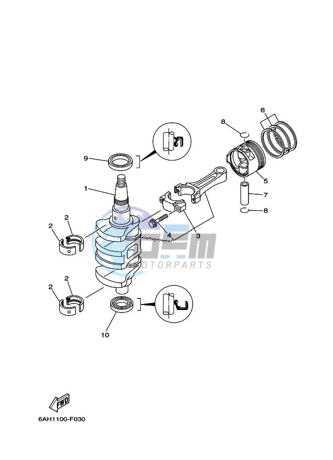 CRANKSHAFT--PISTON