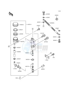 ZX 600 E [NINJA ZX-6] (E4-E6) [NINJA ZX-6] drawing REAR MASTER CYLINDER