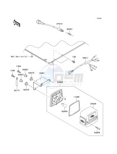 KAF 620 J [MULE 3010 TRANS4X4] (J6J-J8F) J8F drawing TAILLIGHT-- S- -