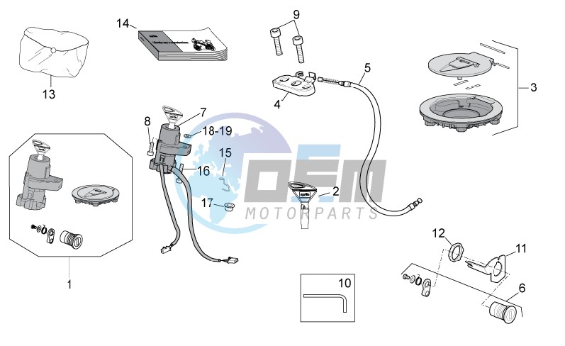 Lock hardware kit