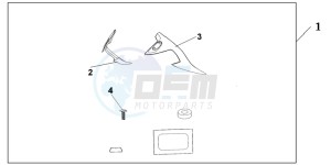 NT700VB drawing KNUCKLE DEFLECTOR SET