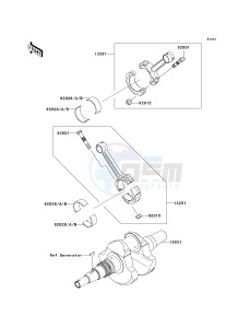 KRF 750 C [TERYX 750 4X4] (C8F) C8F drawing CRANKSHAFT