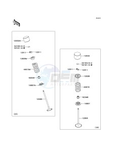 ZX 600 R [NINJA ZX-6R MONSTER ENERGY] (R9FA) R9FA drawing VALVE-- S- -