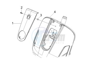 GTS 125 4T E3 UK drawing Front shield