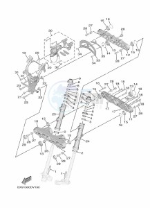 MWD300 TRICITY 300 (BX91) drawing STEERING