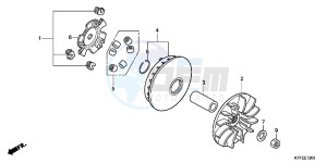 SH125RC drawing DRIVE FACE