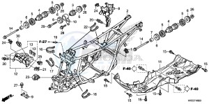 TRX420TM1F TRX420 Europe Direct - (ED) drawing FRAME BODY