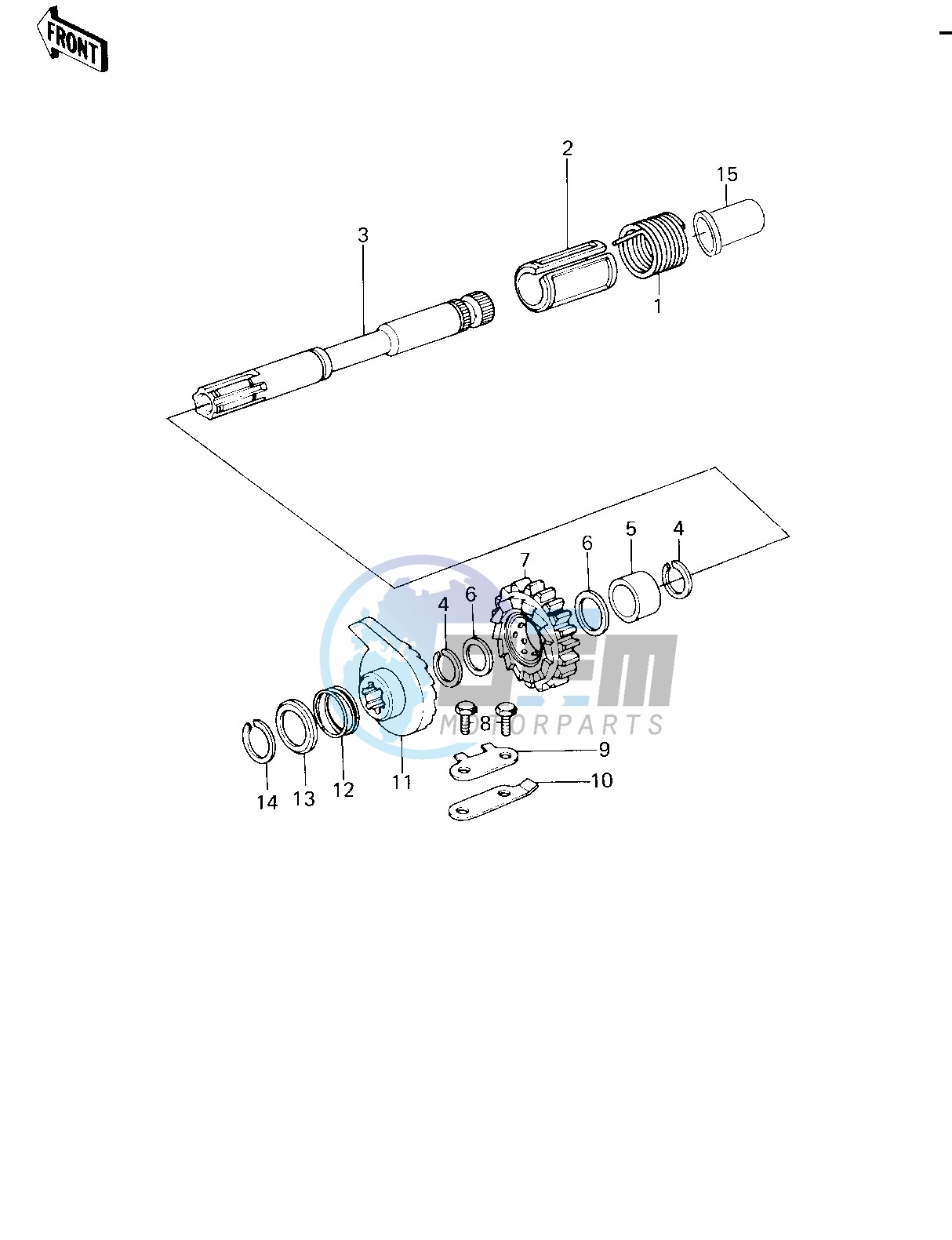 KICKSTARTER MECHANISM -- 78 D1- -